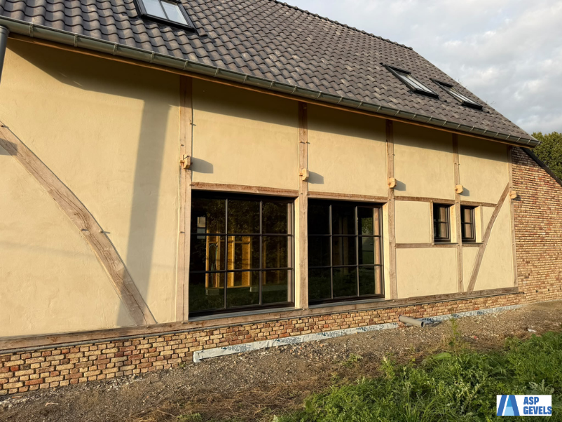 Nieuwekerken- kalkpleister-Asp gevels-2
